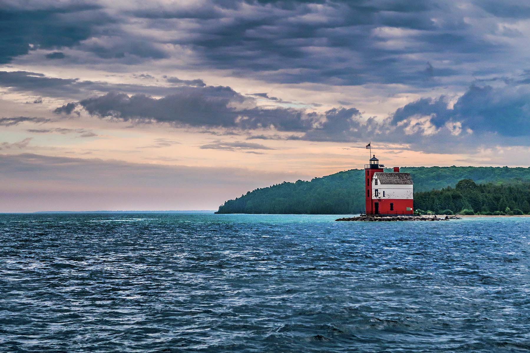 Northern Michigan lighthouse wall art